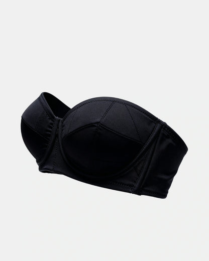 strapless wrap bra Black — Wear Rose