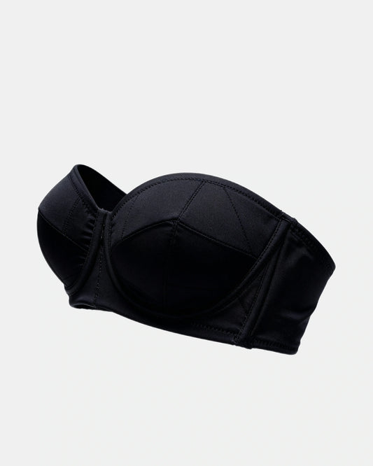 women's strapless wrap t-shirt bra Black — Wear Rose