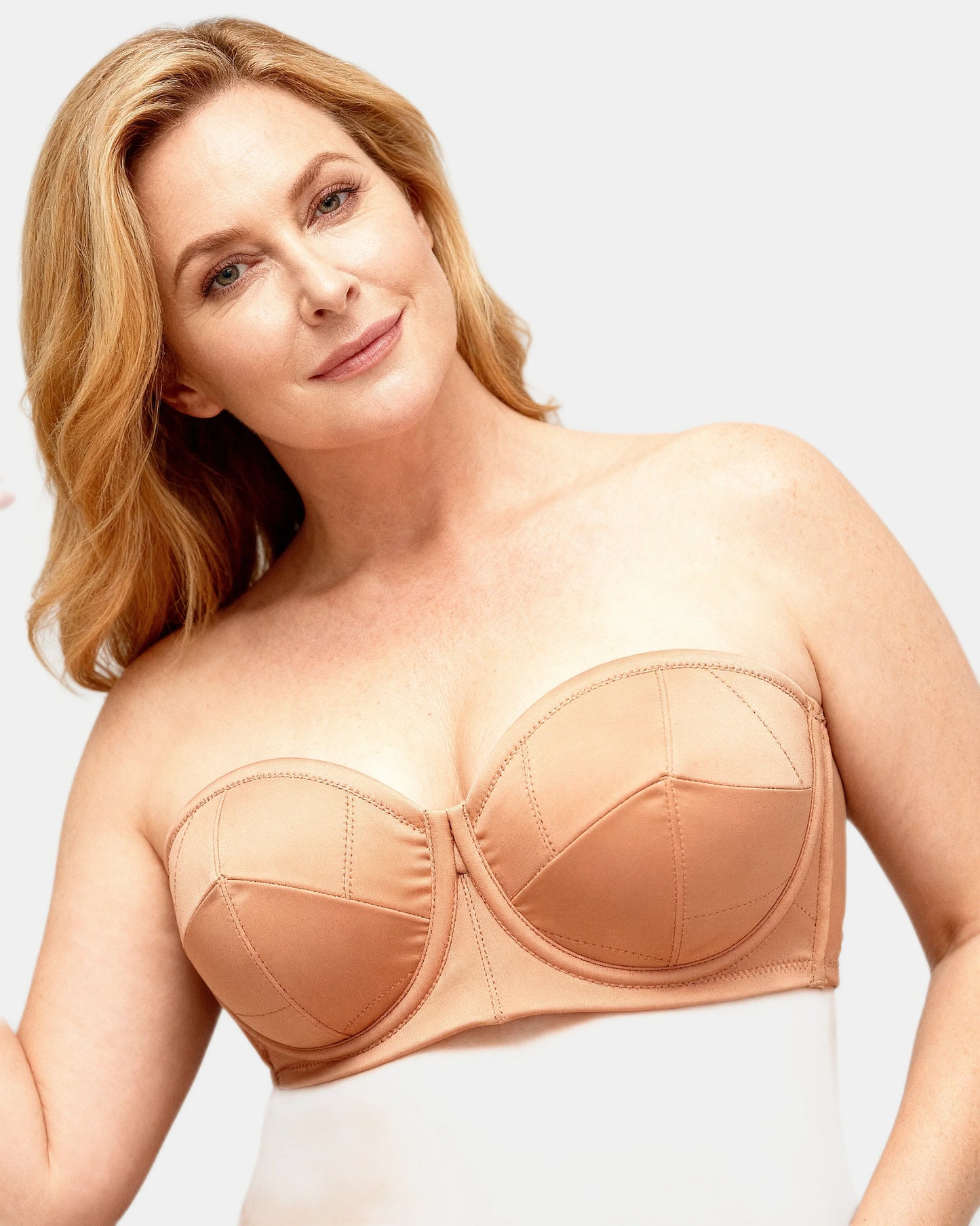 strapless wrap bra Nude — Wear Rose