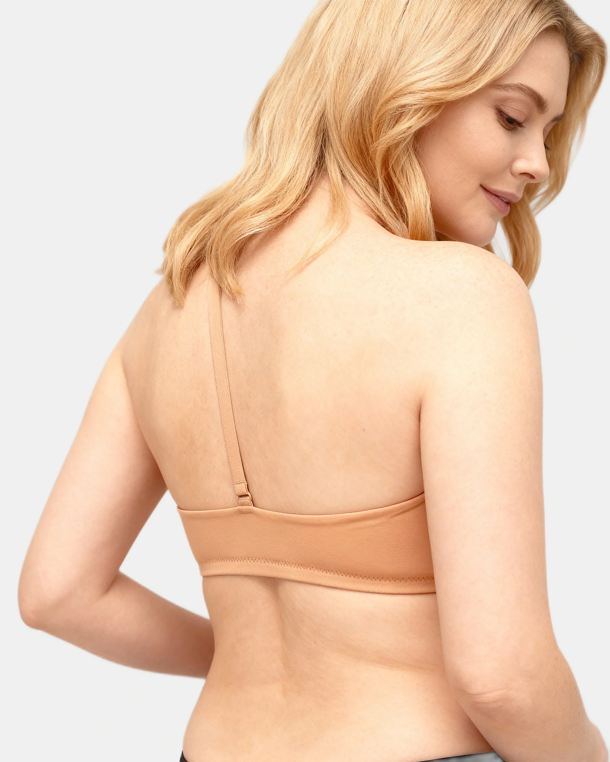 strapless wrap bra Nude — Wear Rose