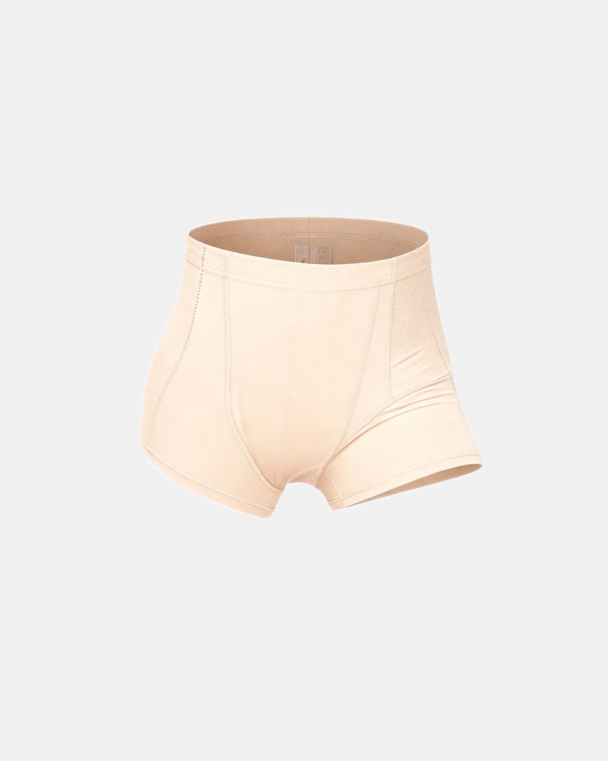 ultra high waisted bbl shorts Beige — Wear Rose