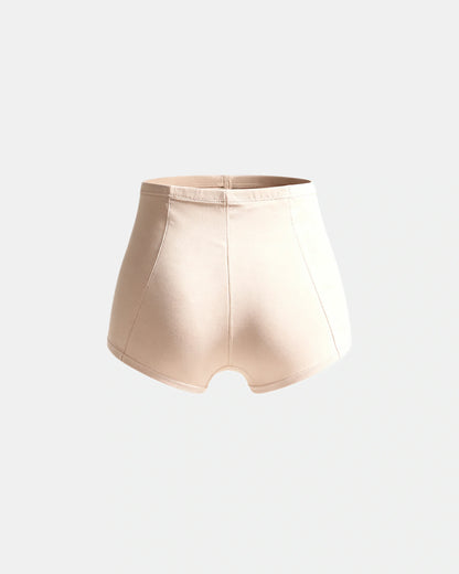 ultra high waisted bbl shorts Beige — Wear Rose