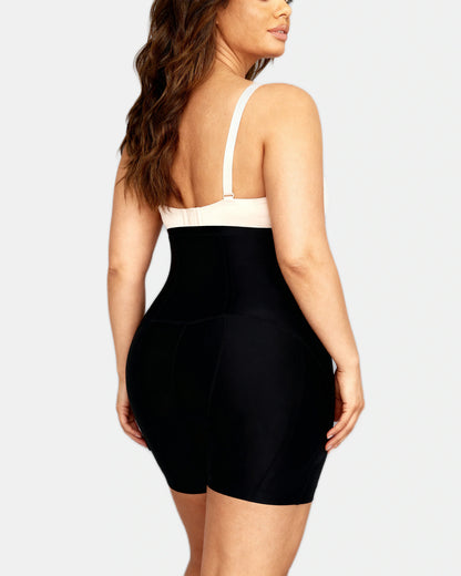 ultra high waisted bbl shorts Black — Wear Rose