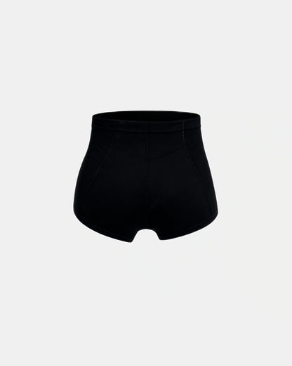 ultra high waisted bbl shorts Black — Wear Rose