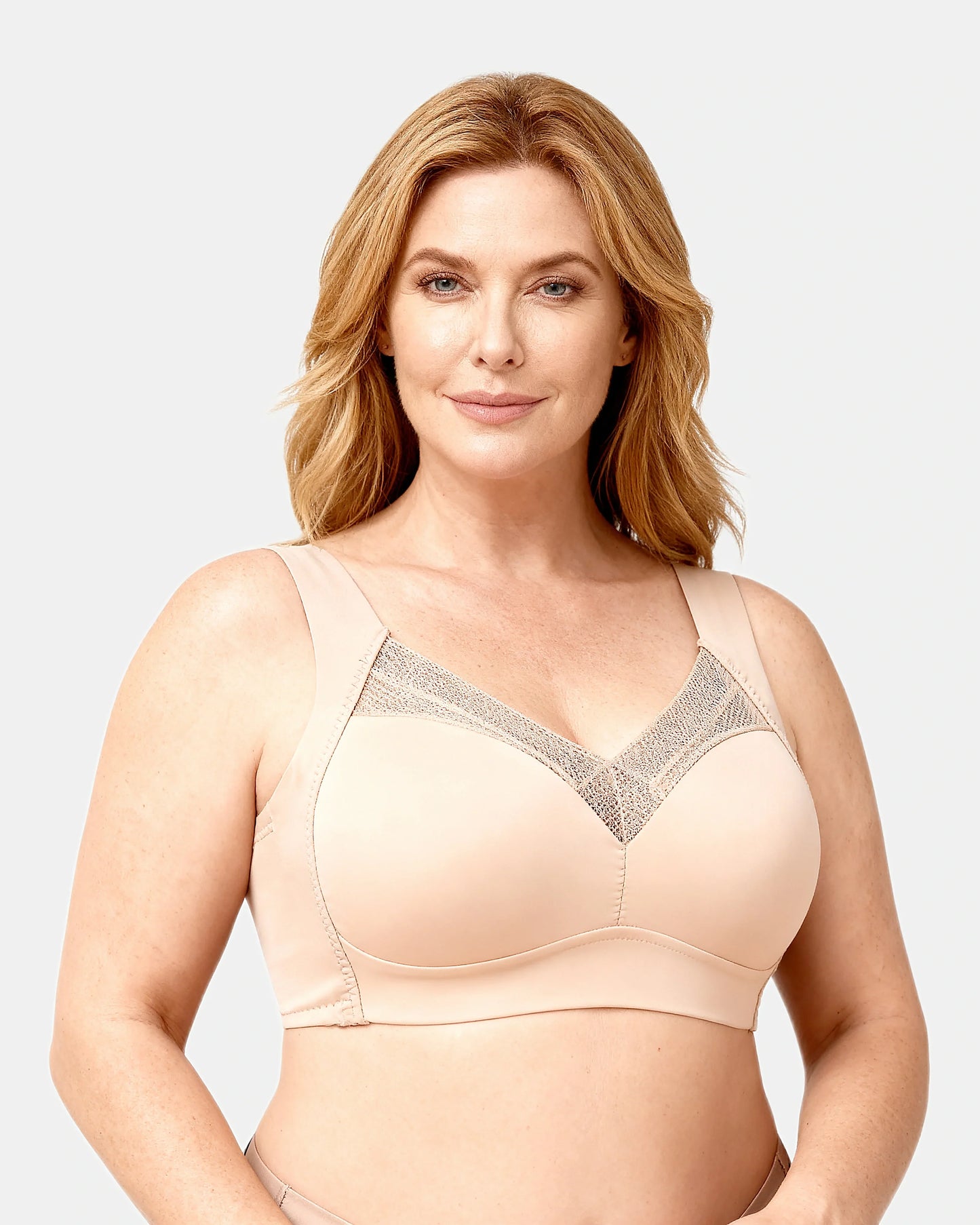 wireless comfort vest bra Beige — Wear Rose