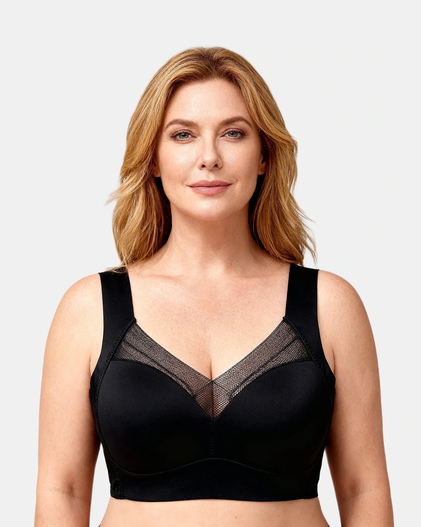 wireless comfort vest bra Black — Wear Rose