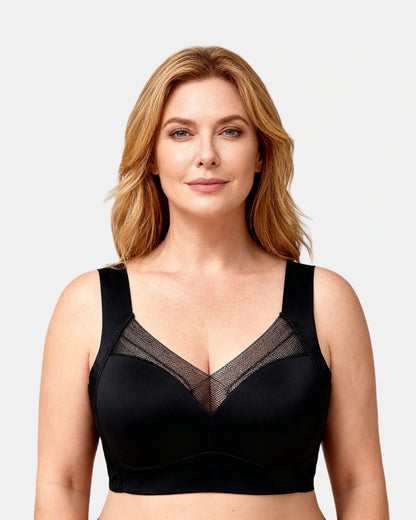 wireless comfort vest bra Black — Wear Rose