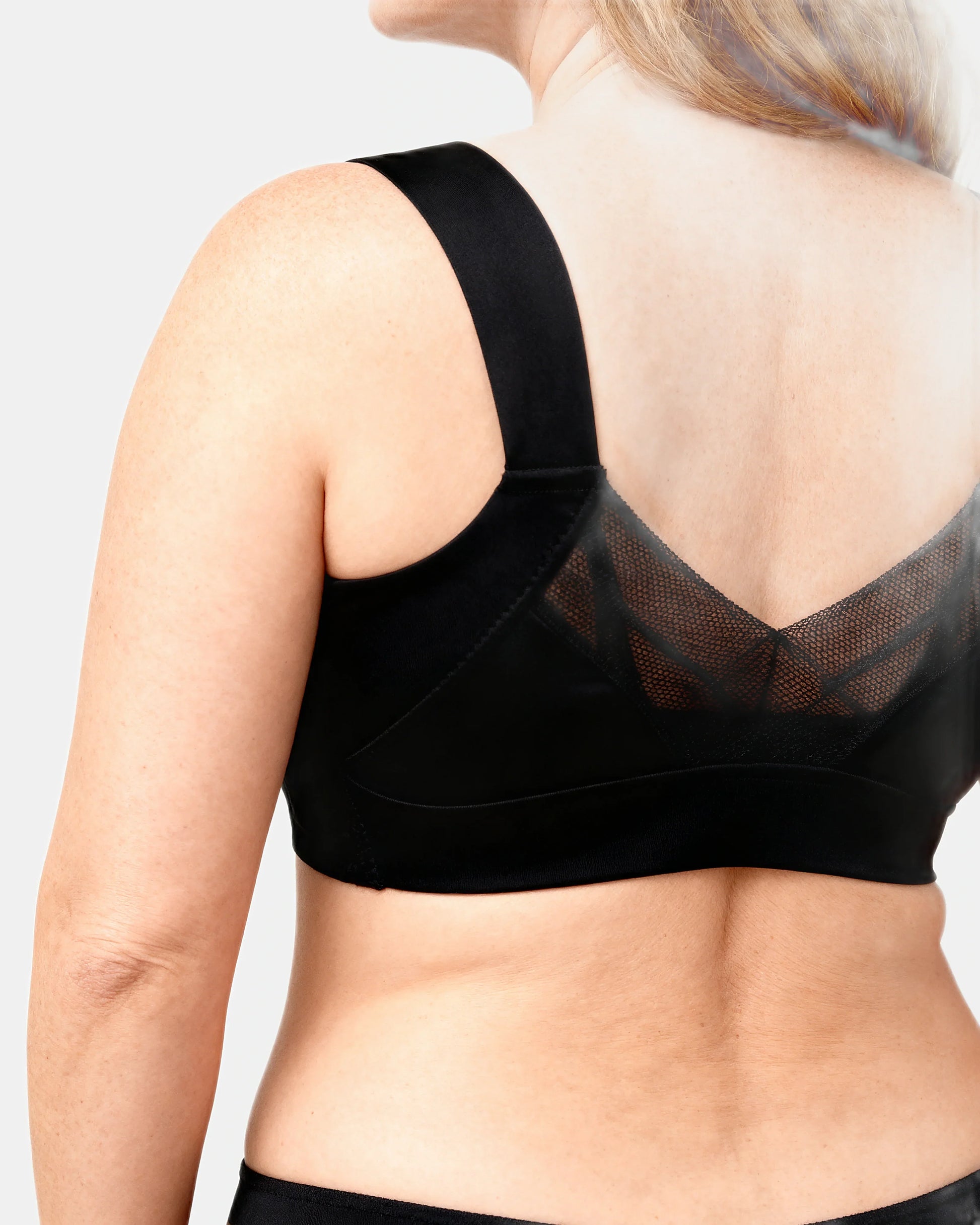 wireless comfort vest bra Black — Wear Rose