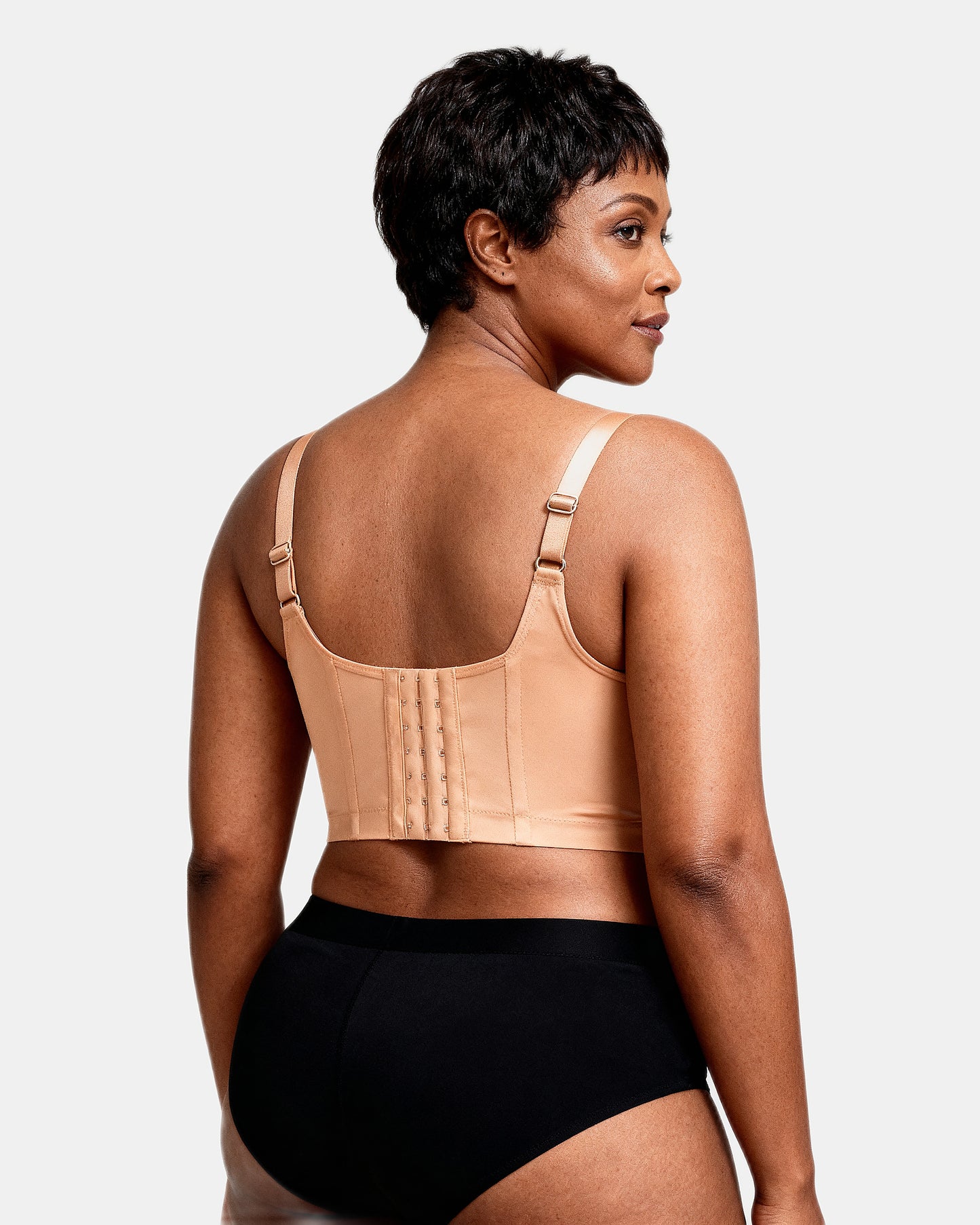 seamless cup vest bra Beige — Wear Rose