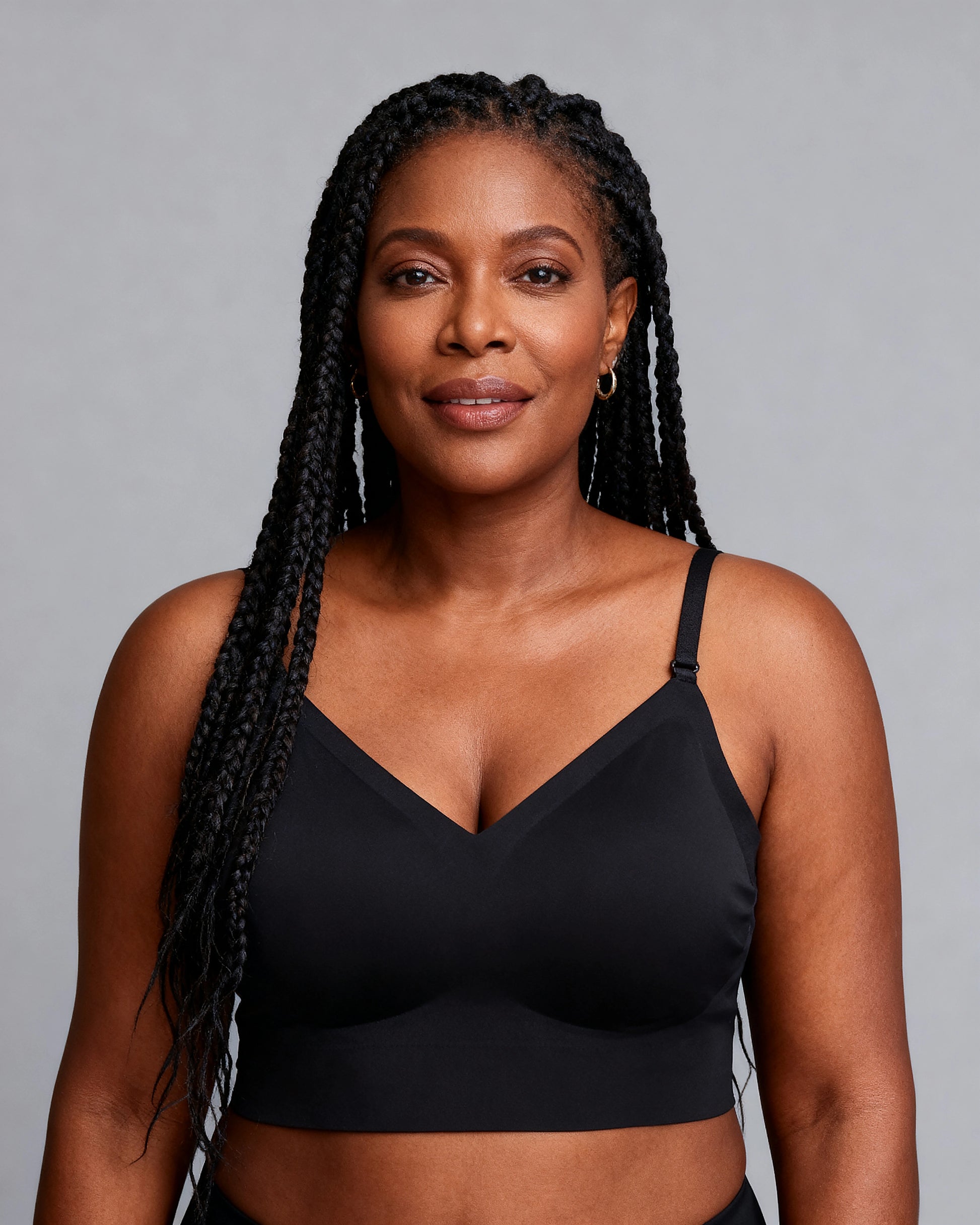 u-back bra girl small chest up Black — Wear Rose