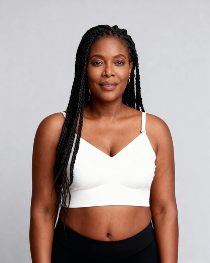 u-back bra girl small chest up White — Wear Rose