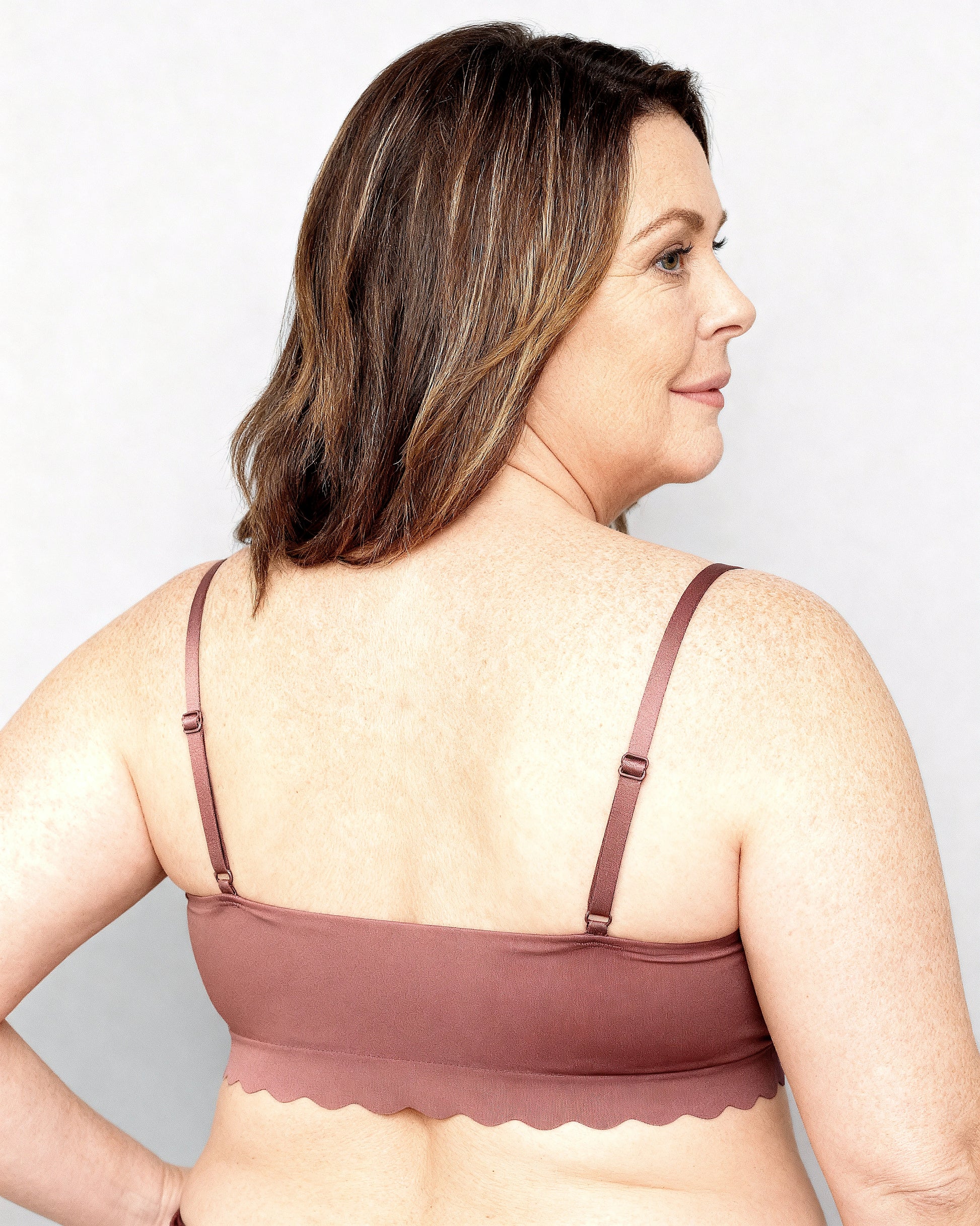 women's wireless seamless ice silk bralette Dark Mauve — Wear Rose