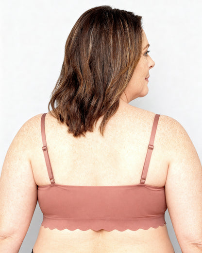 women's wireless seamless ice silk bralette Dusty Pink — Wear Rose