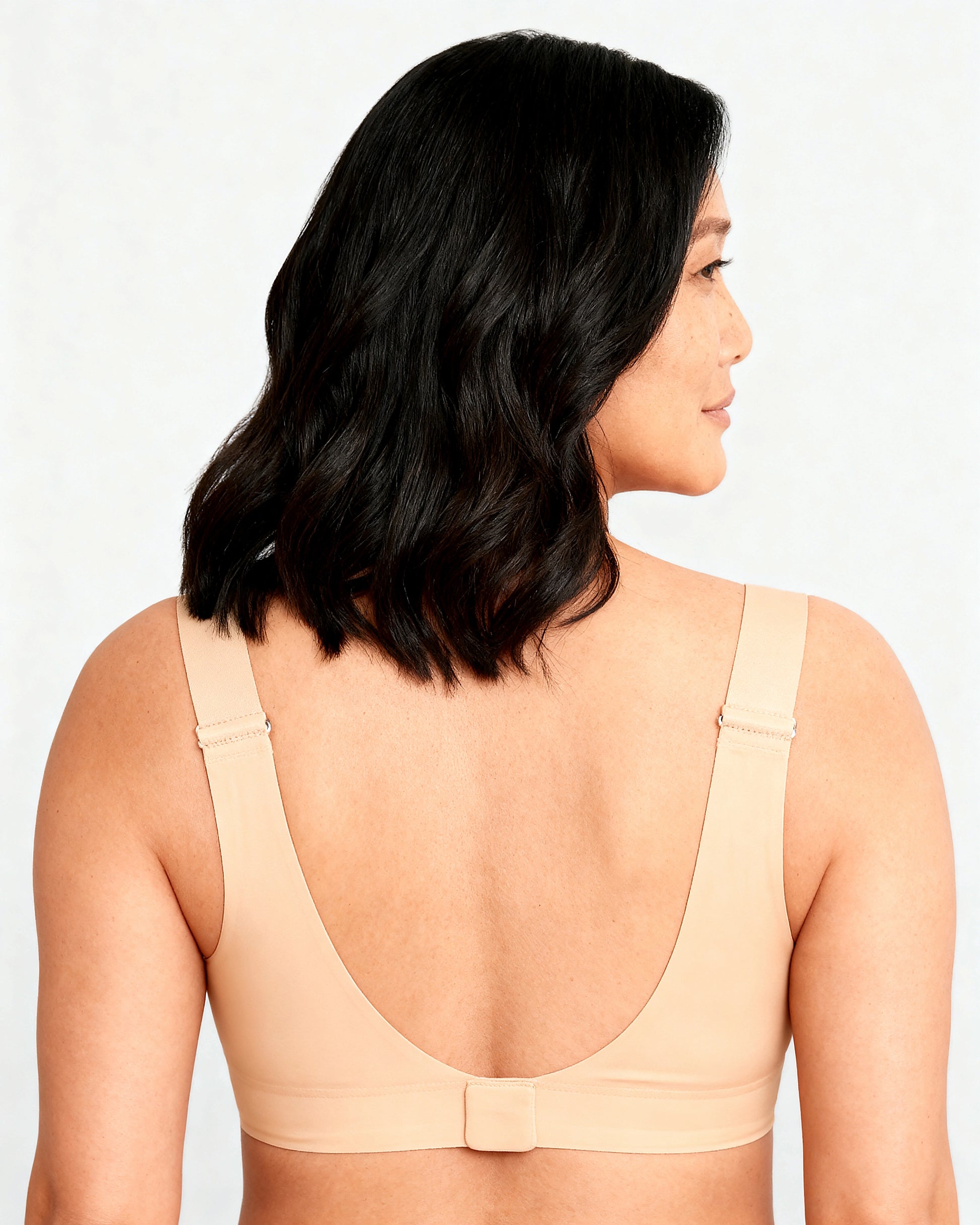 women's wireless seamless full coverage t-shirt bra Beige — Wear Rose