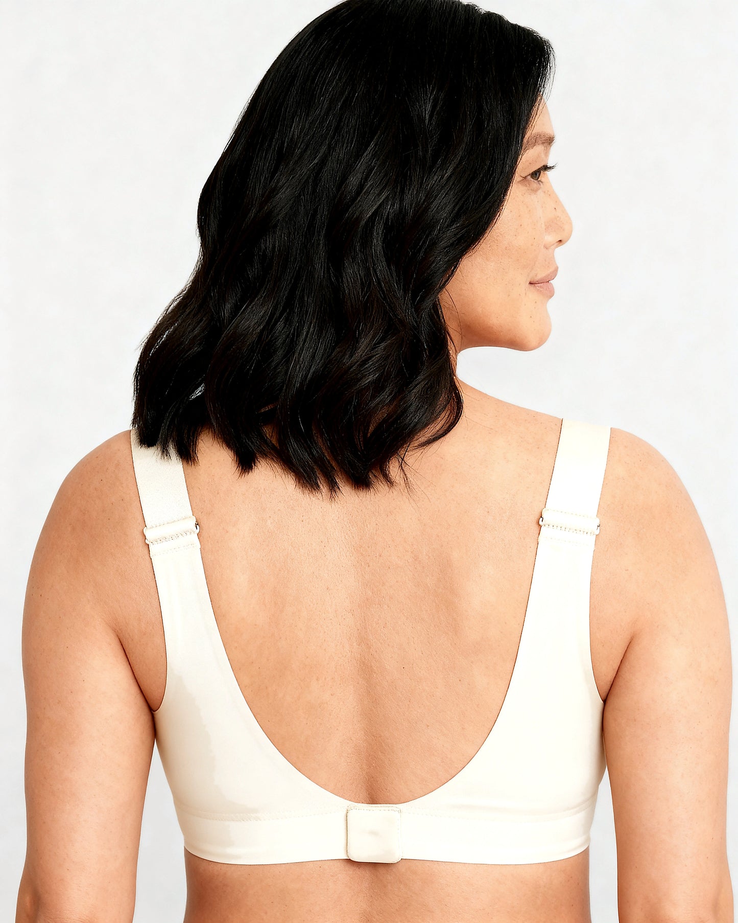 women's wireless seamless full coverage t-shirt bra Ivory — Wear Rose