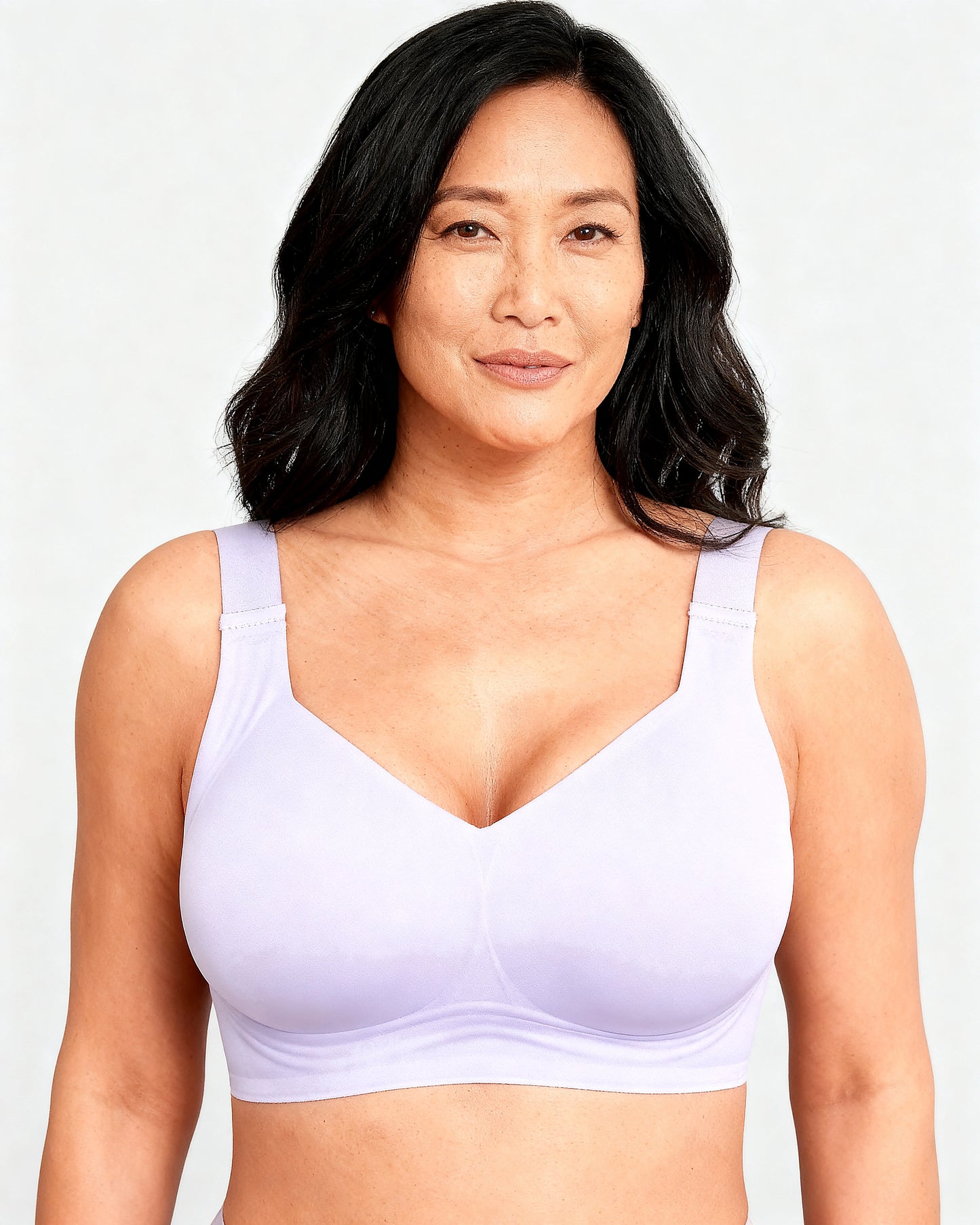women's wireless seamless full coverage t-shirt bra Lavender — Wear Rose