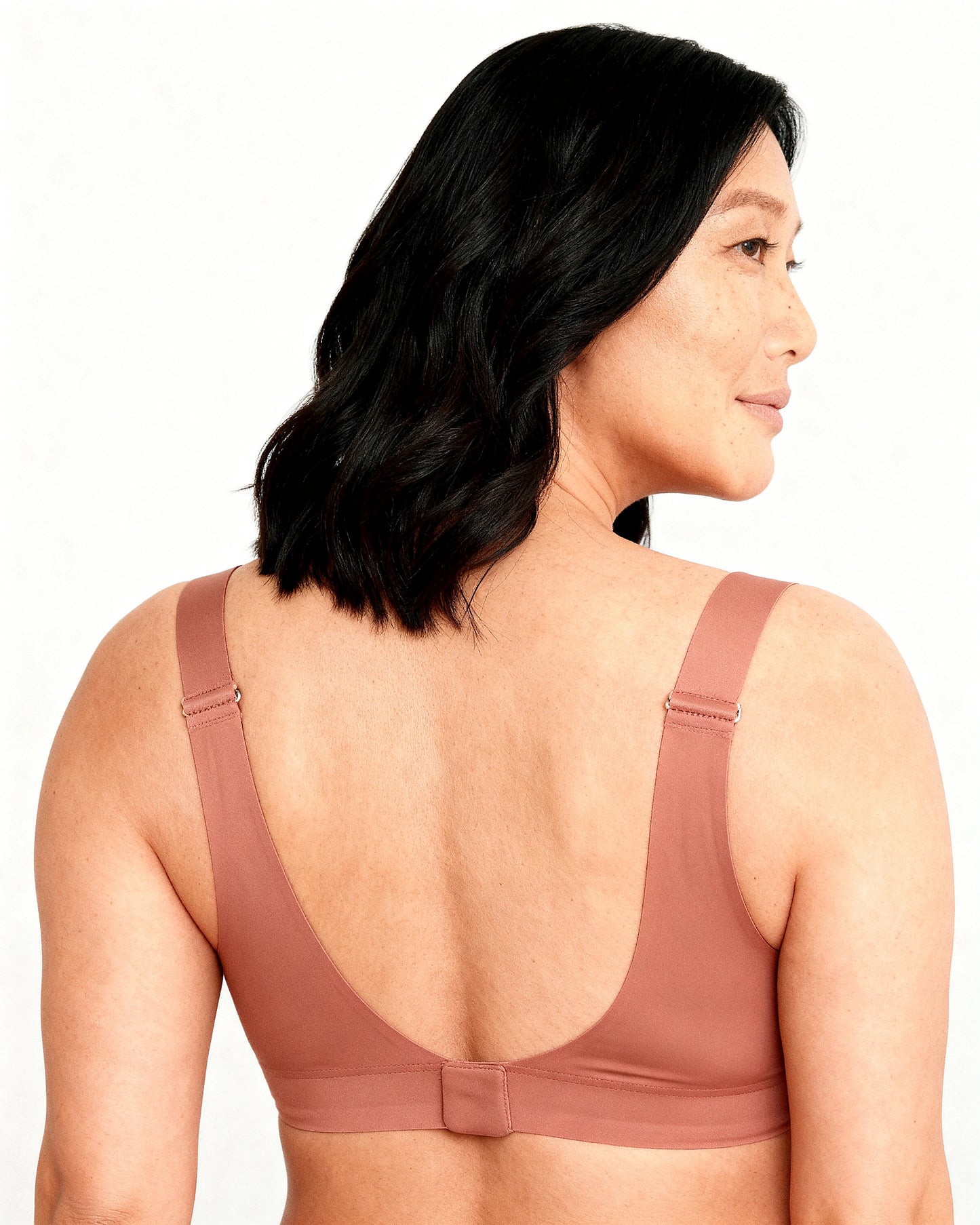 women's wireless seamless full coverage t-shirt bra Rose — Wear Rose