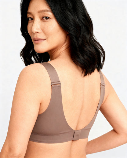 women's wireless seamless full coverage t-shirt bra Taupe — Wear Rose