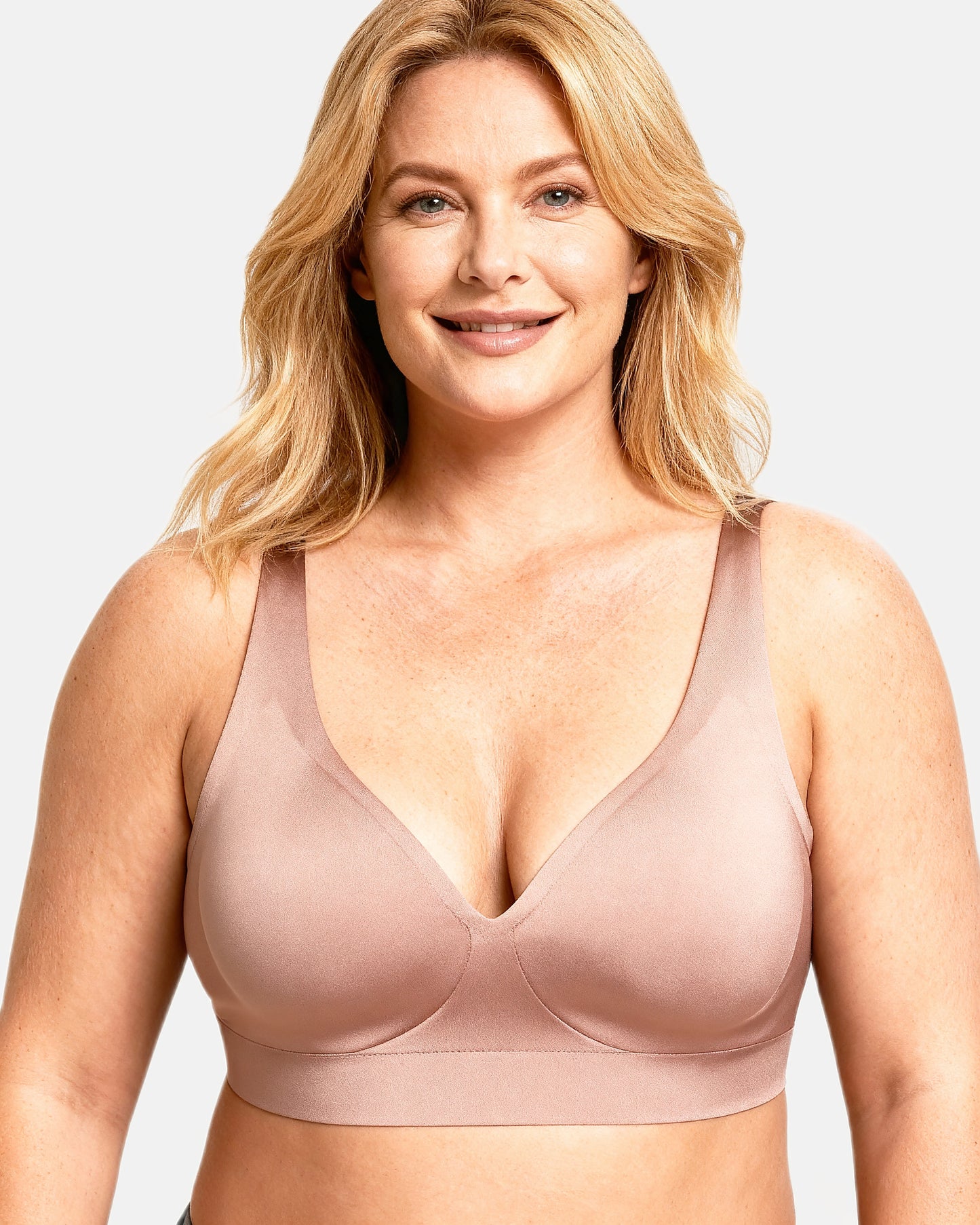 women's wireless seamless t-shirt bra Mauve — Wear Rose
