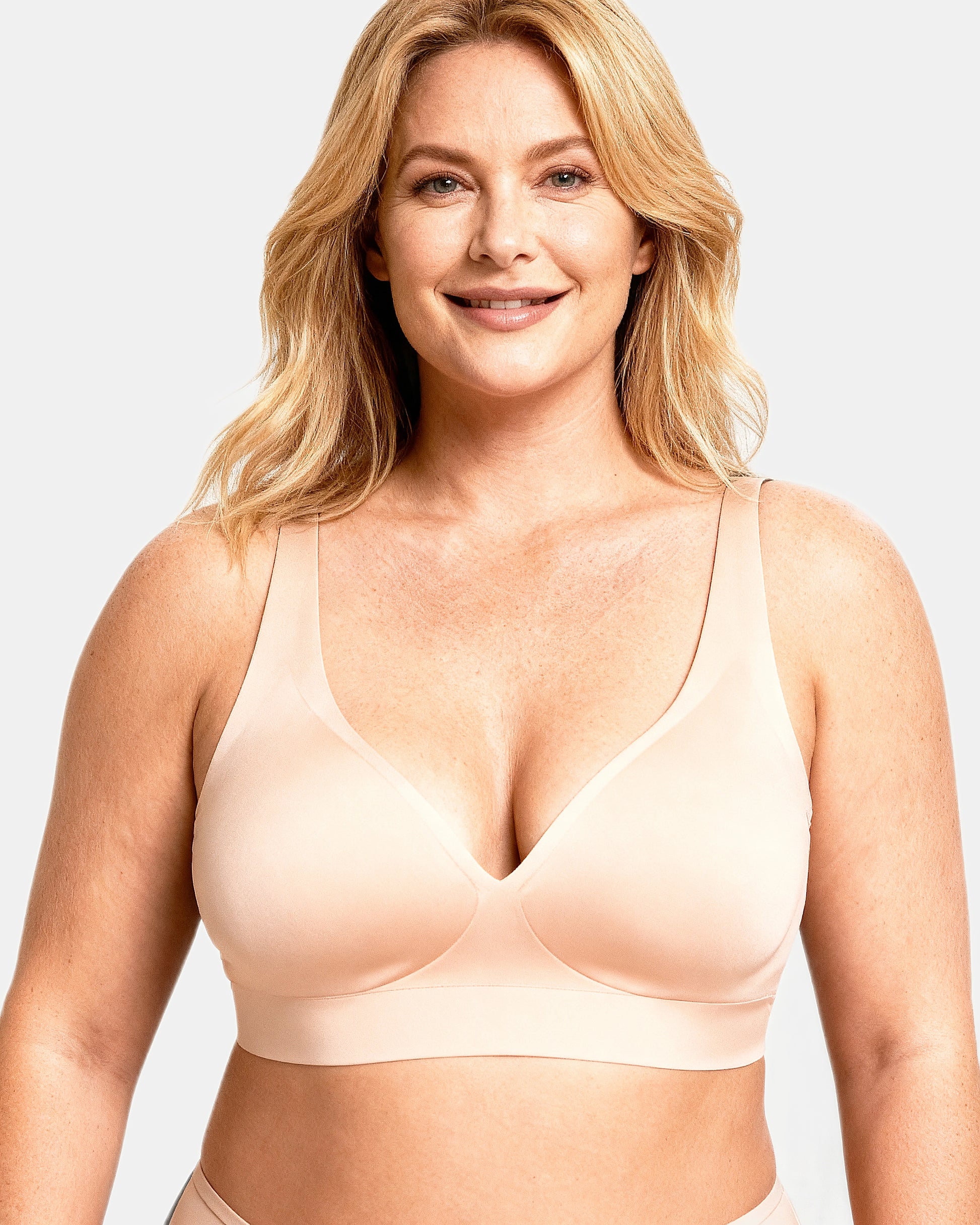 women's wireless seamless t-shirt bra Nude — Wear Rose